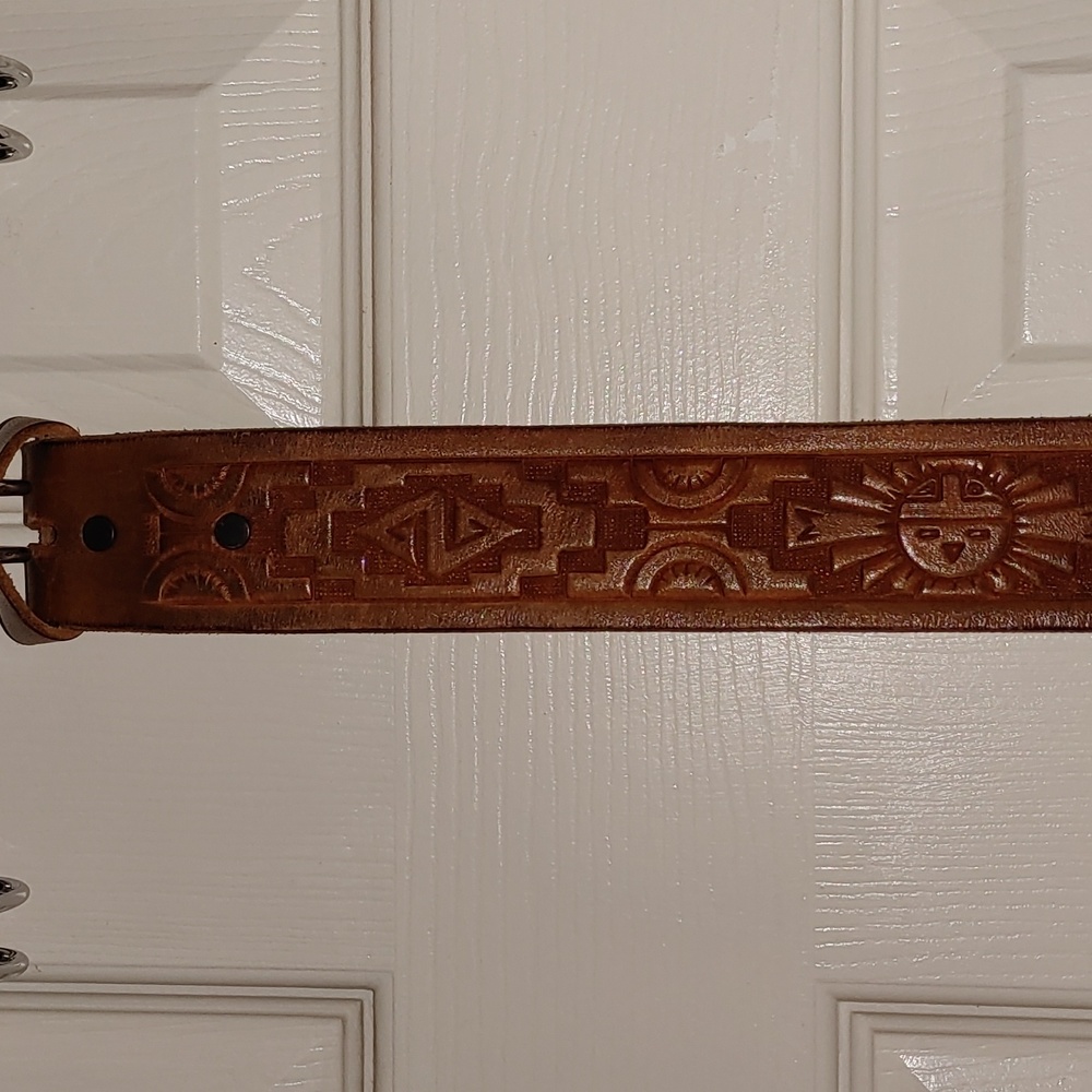 Leather belt
